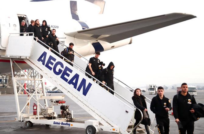 Στη Θεσσαλονίκη η ΑΕΚ! (PICS)