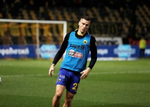 Η προθέρμανση της ΑΕΚ στο Κλεάνθης Βικελίδης! (VIDEO)