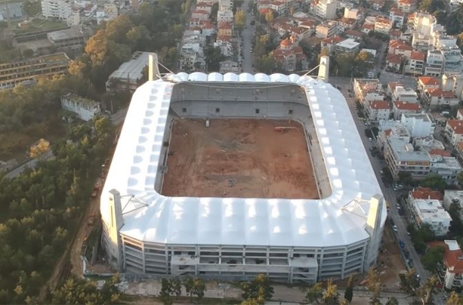 Προχωρούν οι εργασίες στο γήπεδο της ΑΕΚ! (VIDEO)