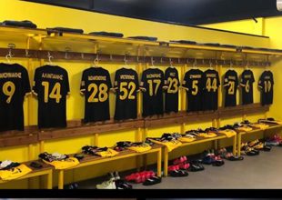 Όλα έτοιμα στα αποδυτήρια της ΑΕΚ στο «Κλ. Βικελίδης»