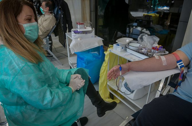 Τεράστιο ενδιαφέρον για την αιμοδοσία του Δήμου της Νέας Φιλαδέλφειας