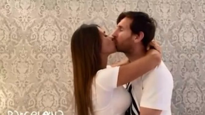 Μέσι: Το…καυτό του φιλί με την Αντονέλα σε videoclip! (vid)