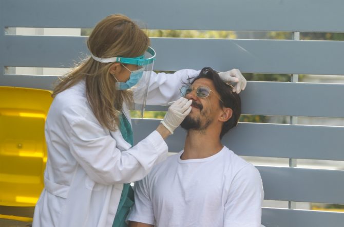 Το τρίτο τεστ κορωνοϊού στα Σπάτα (pics)