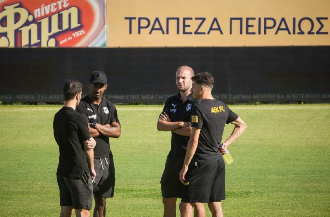 Η προθέρμανση της ΑΕΚ στην Κρήτη! (vid)