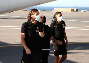 Στο Ηράκλειο η αποστολή της ΑΕΚ (pics)