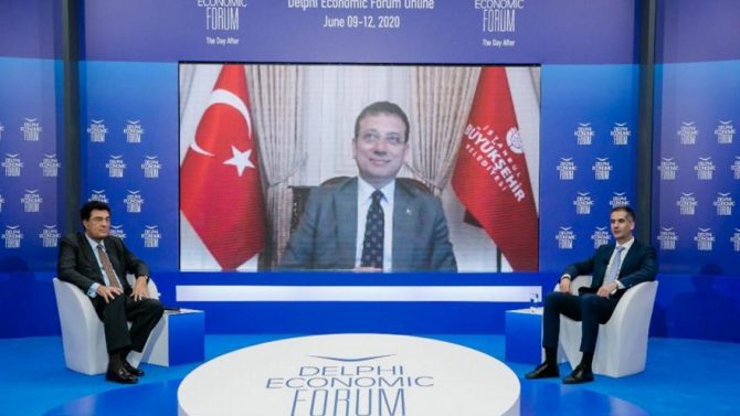 Ιμάμογλου σε Φόρουμ Δελφών: Εργαλειοποίηση της Αγίας Σοφίας για εσωτερικούς λόγους