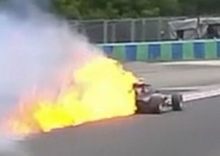 Μονοθέσιο της Formula 3 πήρε φωτιά στο Ουγκαρόρινγκ