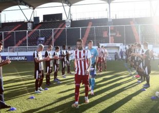 Ο ΟΦΗ χειροκρότησε τον Ολυμπιακό για το Πρωτάθλημα (pics)