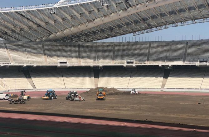 Αλλάζει χλοοτάπητα το ΟΑΚΑ – Ξηλώθηκε το χορτάρι (ΦΩΤΟ)