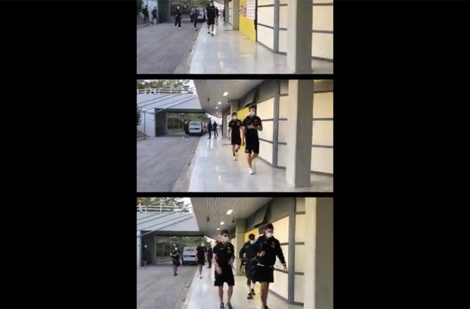 Έφτασε στο ΟΑΚΑ η ΑΕΚ! (VID)