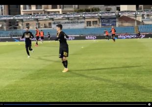 Η προθέρμανση της ΑΕΚ στα Γιάννενα (VID)