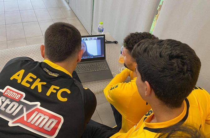 Η ΑΕΚ πραγματοποίησε την ευχή του μικρού Ερμή (pics)