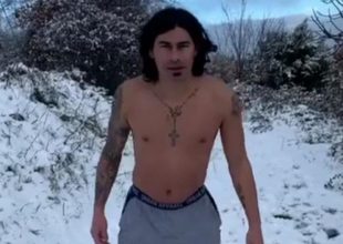 Στα χιόνια γυμνός ο Μπλάνκο! (VIDEO)