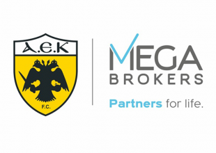 ΠΑΕ ΑΕΚ και MEGA Brokers συνεχίζουν μαζί!