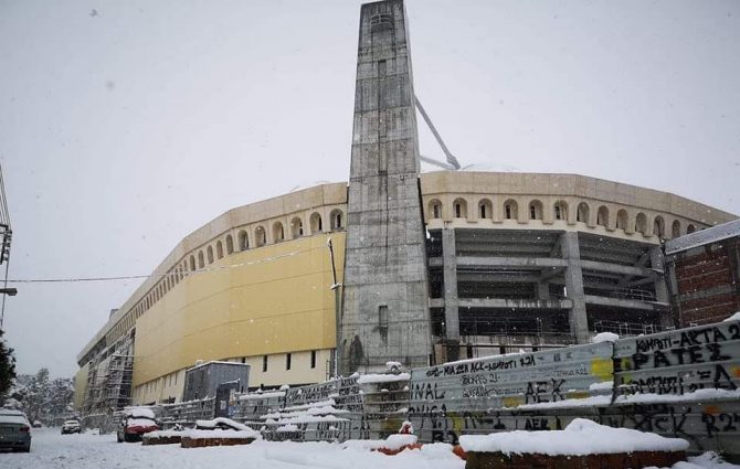 «Ντύθηκε» στα λευκά η Αγιά Σοφιά – OPAP Arena (ΦΩΤΟ – VIDEO)