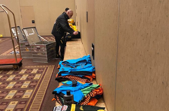 Προπόνηση στο ξενοδοχείο για την ΑΕΚ (ΦΩΤΟ)