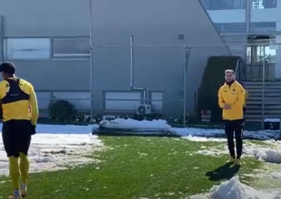 Χιονοπόλεμο στα… Σπάτα (VIDEO)