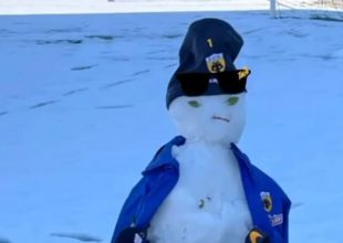 Ο χιονάνθρωπος… τερματοφύλακας στα Σπάτα! (ΦΩΤΟ)