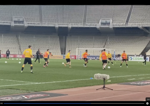 Η προθέρμανση της ΑΕΚ (VID)