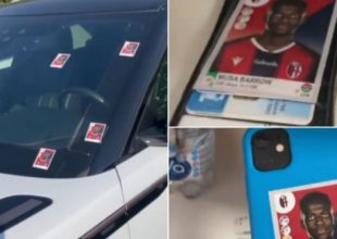 Επική φάρσα Μπαλοτέλι: Κόλλησε χαρτάκια στο αυτοκίνητο του συμπαίκτη του (pic & vid)