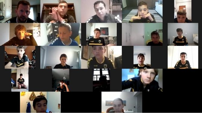 Μέσω τηλεκπαίδευσης συνεχίζουν οι ακαδημίες της ΑΕΚ