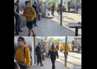 Η άφιξη της ΑΕΚ στην Τούμπα (VID)