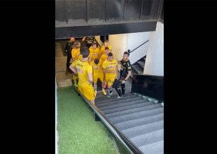 Η προθέρμανση της ΑΕΚ στην Τούμπα (VID)