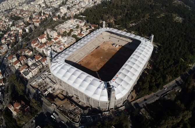 Εναέρια πλάνα πάνω απ’ την Αγιά Σοφιά – OPAP Arena (VIDEO)