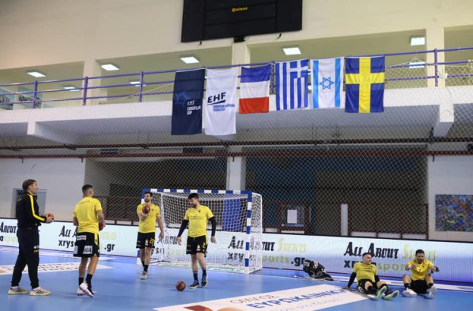 Photostory από την προθέρμανση της ΑΕΚ