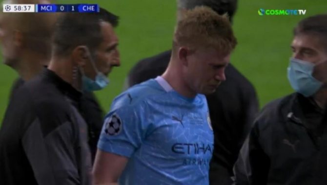 Ντε Μπρόινε – Βέλγιο: Κίνδυνος να χάσει το Euro μετά το κάταγμα στη μύτη (vid)