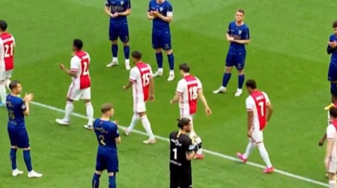 Άγιαξ: Τον χειροκρότησε για το πρωτάθλημα η Φένλο και ο Γιακουμάκης (vid)