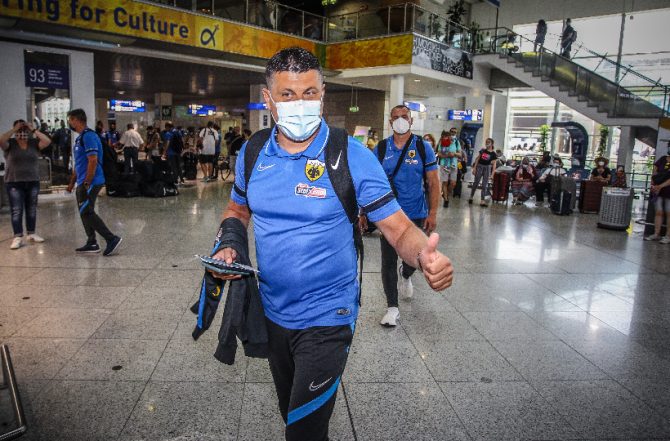 Η αναχώρηση της ΑΕΚ για Ολλανδία (pics)