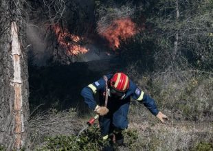 Φωτιά στα Μέθανα: Ενισχύονται οι δυνάμεις – Εκκενώθηκε το χωριό Κυψέλη, κάηκε ένα σπίτι