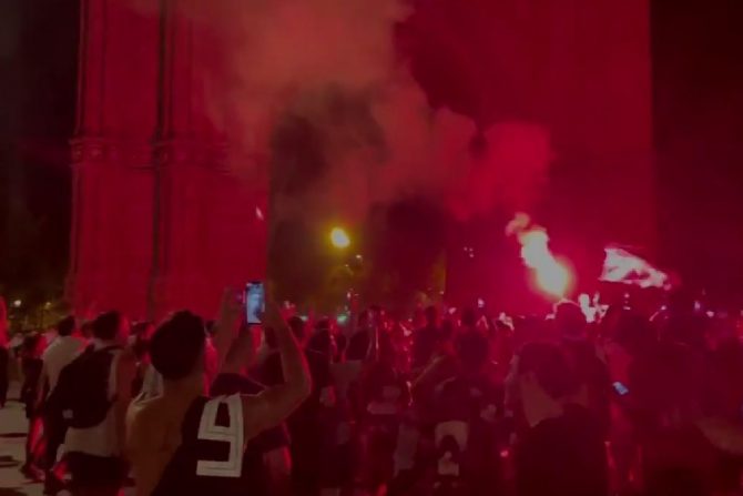 Copa America: Οι πανηγυρισμοί στην αψίδα του θριάμβου στην Βαρκελώνη για την κατάκτηση της Αργεντινής