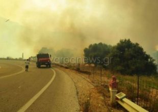 Χανιά: Εκτός ελέγχου η φωτιά στο Κακοδίκι – Εκκενώθηκαν σπίτια