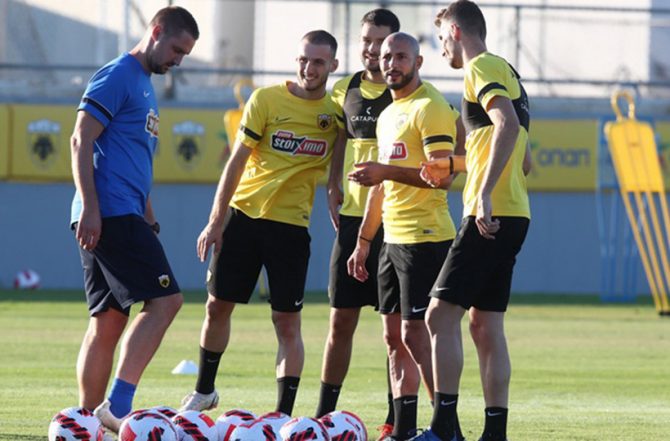 Με πέντε απουσίες η προπόνηση της ΑΕΚ