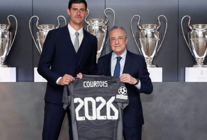 Ανανέωσε ως το 2026 με τη Ρεάλ ο Κουρτουά Ανανέωσε ως το 2026 με τη Ρεάλ ο Κουρτουά