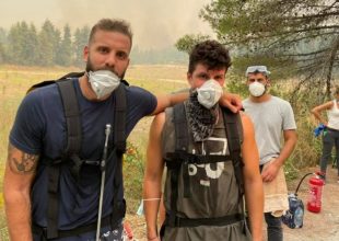 Στις φωτιές στην Βόρεια Εύβοια ο Νίκος Παππάς