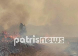 Φωτιά-Αρχαία Ολυμπία: Εγκλωβισμένοι 4 κάτοικοι στα Βίλλια σε αγροικία