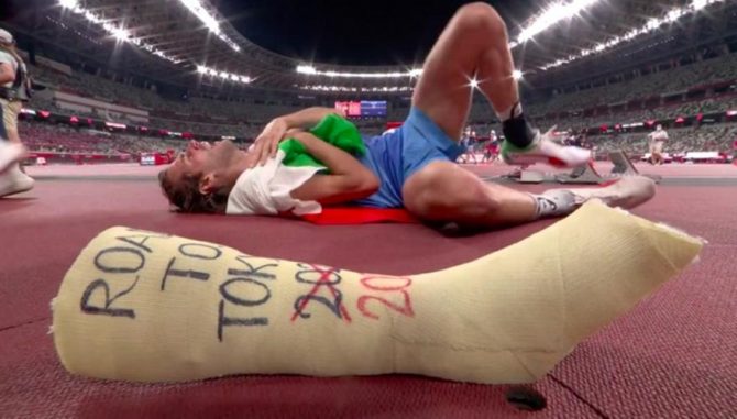 Ο χρυσός Ταμπέρι είχε μαζί του στον τελικό τον γύψο που φορούσε το 2016!