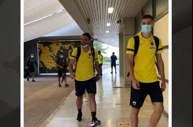 Στο ΟΑΚΑ η αποστολή της ΑΕΚ (VIDEO)