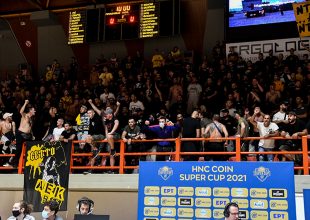 «Κιτρινόμαυρη» η Πάτρα για την Βασίλισσα (pics)
