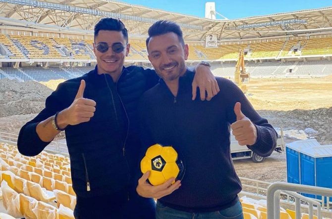 Επισκέφτηκε την Αγιά Σοφιά – OPAP Arena ο Μενιδιάτης (ΦΩΤΟ)