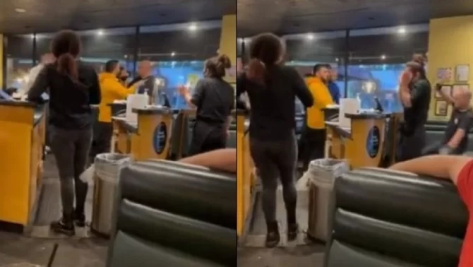 Αρνητής μάσκας απείλησε σερβιτόρα, έσπρωξε ηλικιωμένο, αλλά ο τρίτος τον… ξάπλωσε με μια μπουνιά (vid)