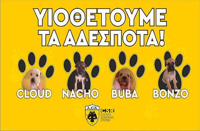 Με οκτώ κουταβάκια οι παίκτες της ΑΕΚ κόντρα στον Ατρόμητο