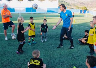Στην Κρήτη συνεχίζονται οι επισκέψεις για το Δικτύο Ακαδημιών της ΑΕΚ (PICS)