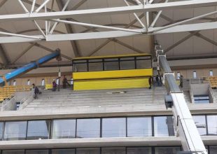 Τοποθετήθηκε το μπουθ των μεταδόσεων στην Αγιά Σοφιά (ΦΩΤΟ)