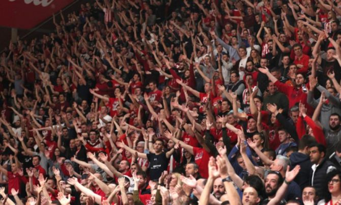 Euroleague: Πρόστιμο 48.000 ευρώ σε Ερυθρό Αστέρα για τη συμπεριφορά των οπαδών