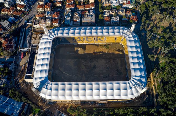 Πλάνα πάνω απ’ την Αγιά Σοφιά – OPAP Arena