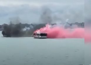 Ασύλληπτος πόλεμος με φωτοβολίδες εν πλω, μεταξύ οπαδών της Μίλαν και της Βενέτσια